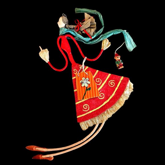 Antique Reticella Lace Hankie & Vintage Instant Christmas Collection Ornaments - Picture 3 of 12